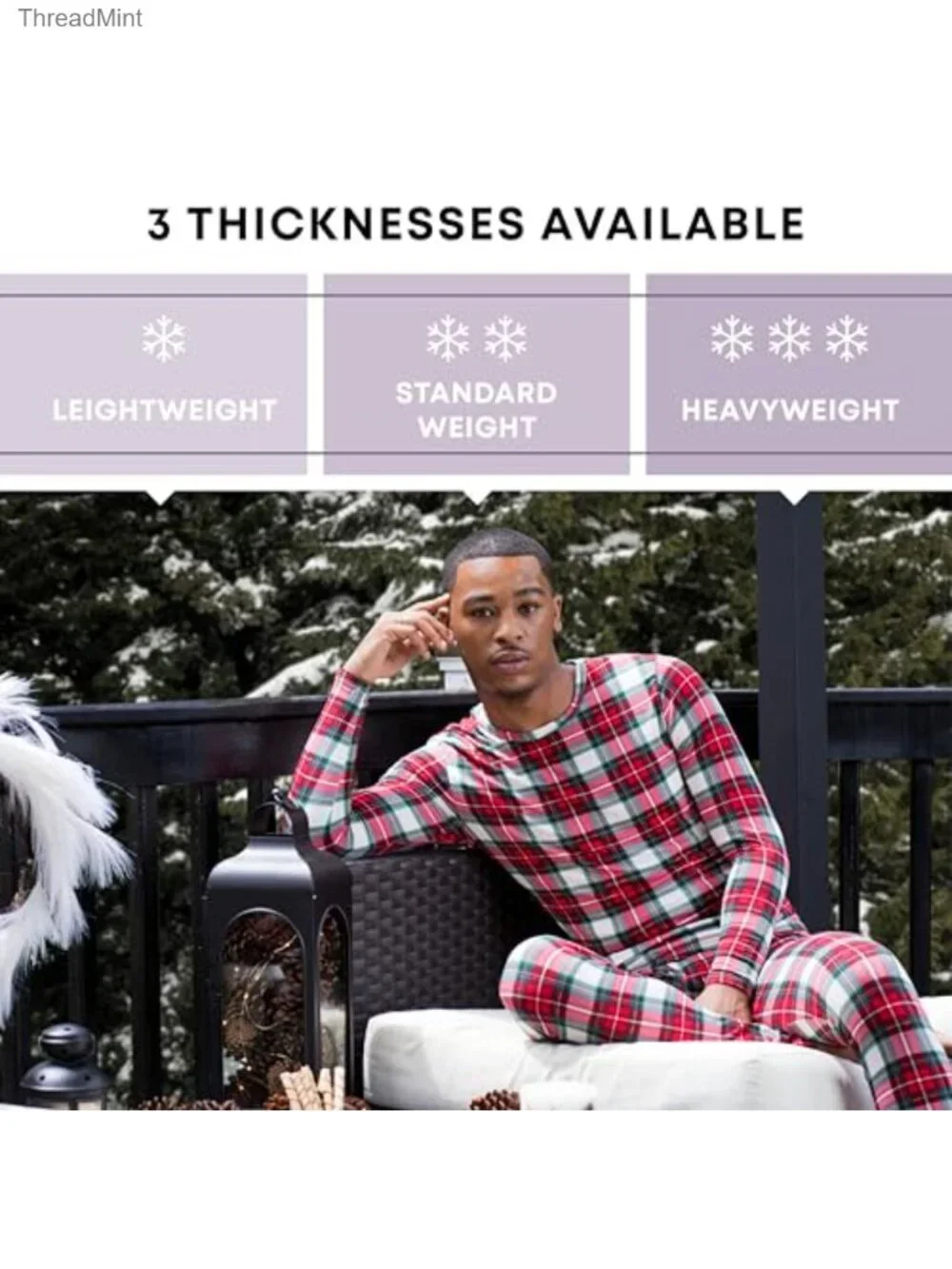 Thermal Underwear Men Long Johns Base Layer Top and Bottom Set